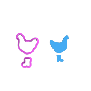 Cortador de Gallina con botas